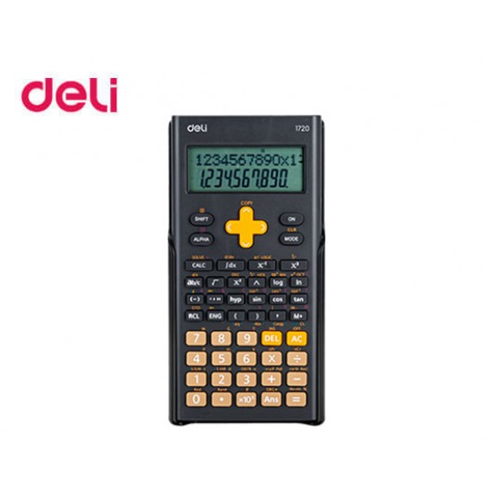 DELI ΑΡΙΘΜΟΜΗΧΑΝΗ ΕΠΙΣΤΗΜΟΝΙΚΗ 300 ΛΕΙΤΟΥΡΓΙΕΣ 23.3x11.5x3cm ΣΚΟΥΡΟ ΓΚΡΙ